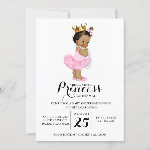 Ethnic Princess Baby Shower Invitation