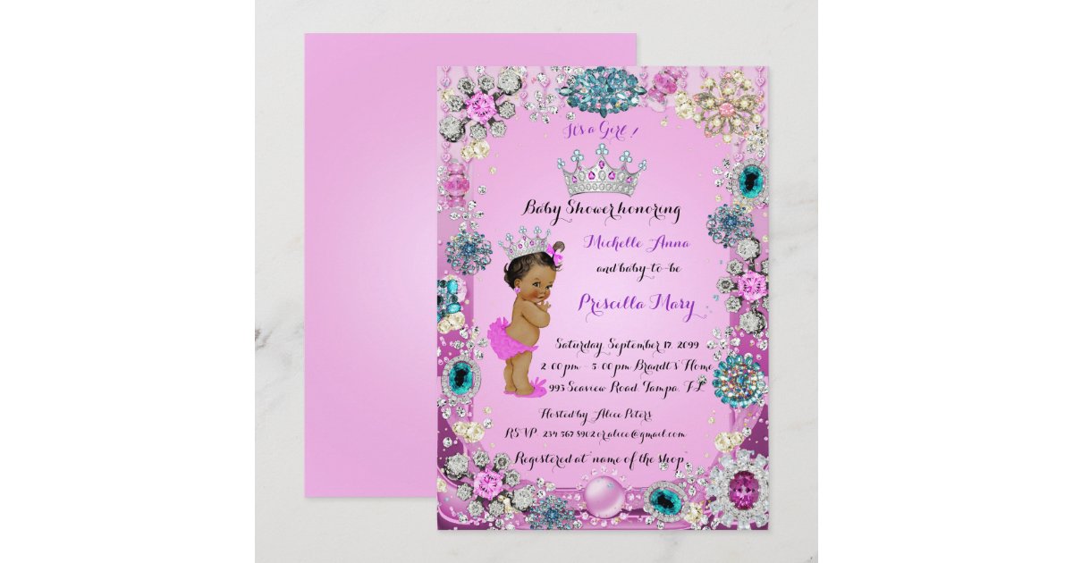 Ethnic Princess Baby Shower Invitation, Princess. Invitation | Zazzle