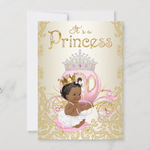 Ethnic Princess Baby Shower Invitations