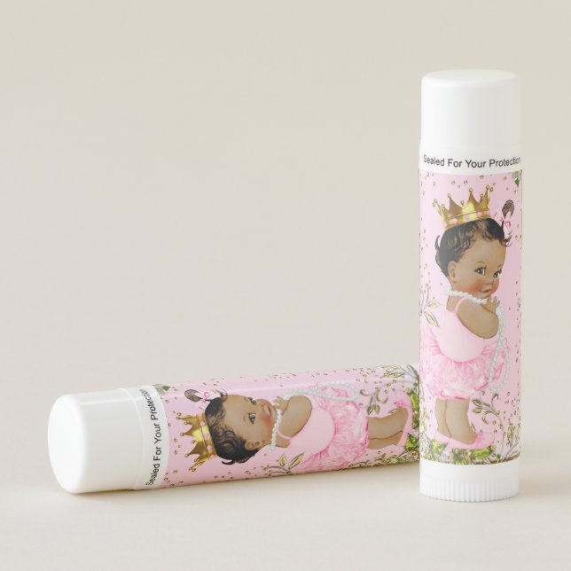 Ethnic Princess Baby Shower Lip Balm (Front)