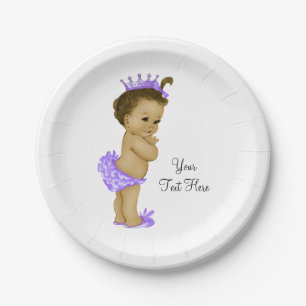 Ethnic Princess Baby Shower Paper Plates