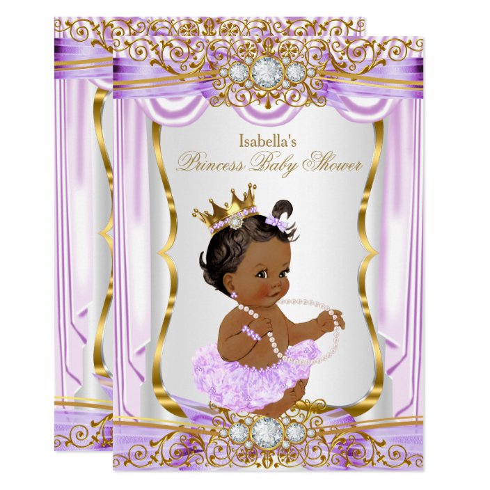purple and gold princess baby shower decorations