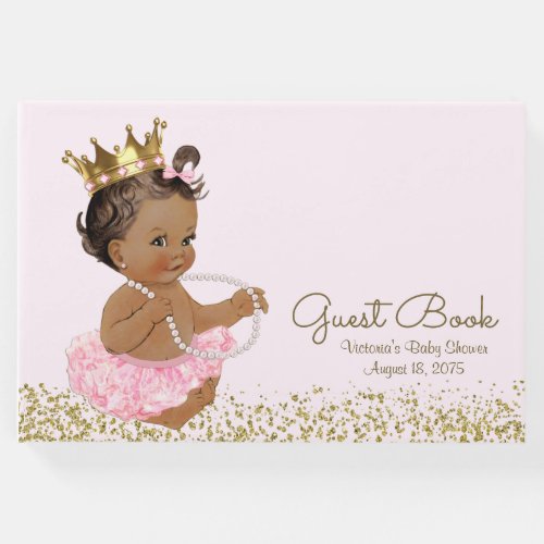 Ethnic Princess Ballerina Baby Shower Guest Book