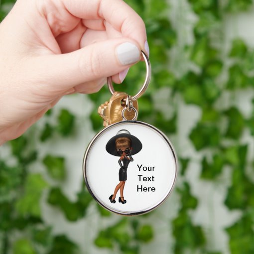 Ethnic Princess Diva Keychain Zazzle