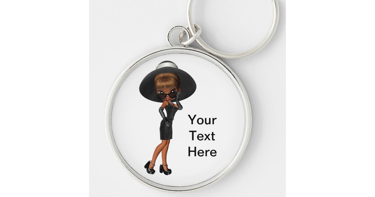 Ethnic Princess Diva Keychain Zazzle