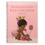 Ethnic Princess on Phone Baby Shower Guest Book