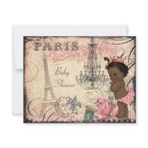 Ethnic Princess Paris Eiffel Tower Baby Shower