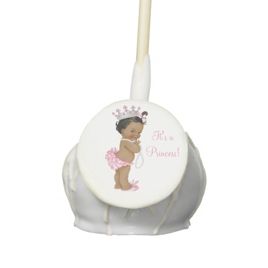 Ethnic Princess Pearl Baby Shower Cake Pops (Front)