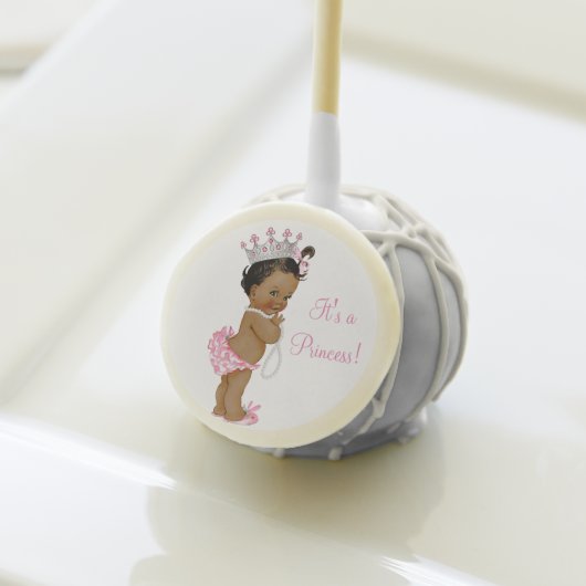 Ethnic Princess Pearl Baby Shower Cake Pops (Front Insitu)