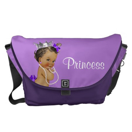 Ethnic Princess Pearls Lavender Baby Diaper Bag