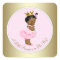 Ethnic Princess Tutu Pearls Pink Gold Baby Shower