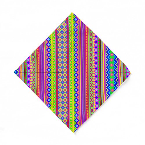 Ethnic Psychedelic Texture Pattern Bandana