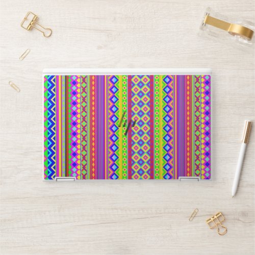 Ethnic Psychedelic Texture Pattern HP Laptop Skin