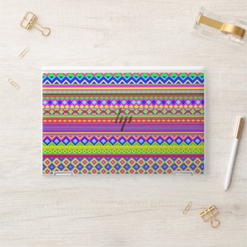 Ethnic Psychedelic Texture Pattern HP Laptop Skin