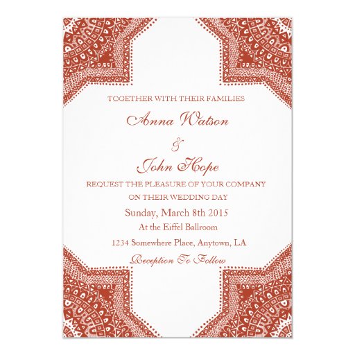 Moroccan Wedding Invitations 3