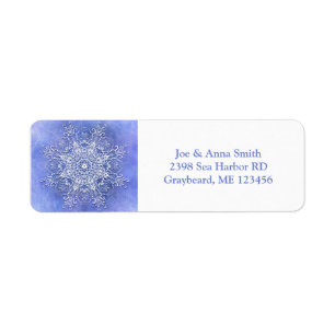 Ethnic retro floral Mandala Label