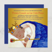 Ethnic Royal Prince Baby Shower Invitation (Front/Back)