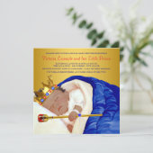 Ethnic Royal Prince Baby Shower Invitation (Standing Front)