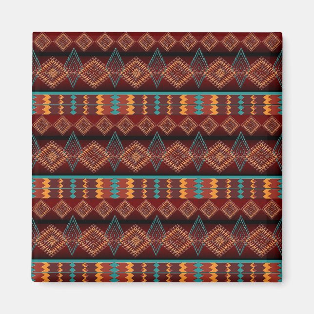 ethnic seamless pattern magnet (Front)
