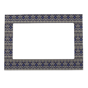 ethnic seamless pattern magnetic frame
