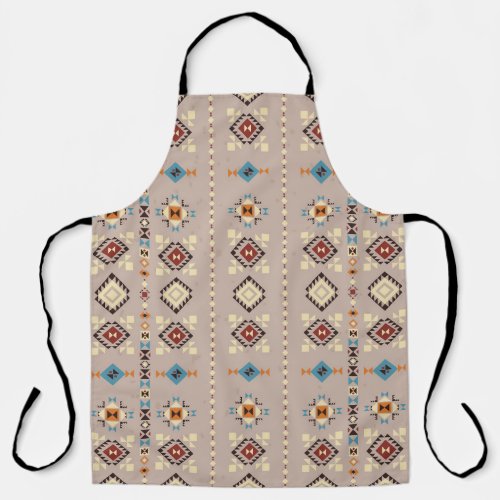 Ethnic seamless tribal pattern apron