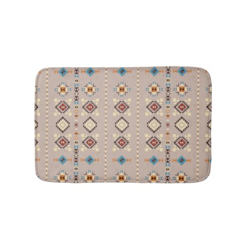 Ethnic seamless tribal pattern bath mat
