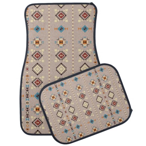 Ethnic seamless tribal pattern car floor mat