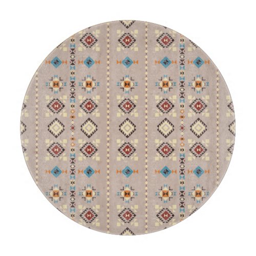 Ethnic seamless tribal pattern cutting board