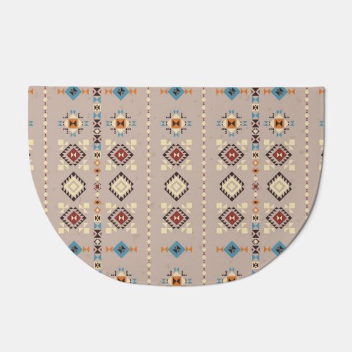 Ethnic seamless tribal pattern doormat