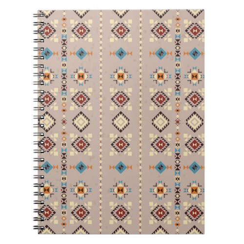 Ethnic seamless tribal pattern notebook