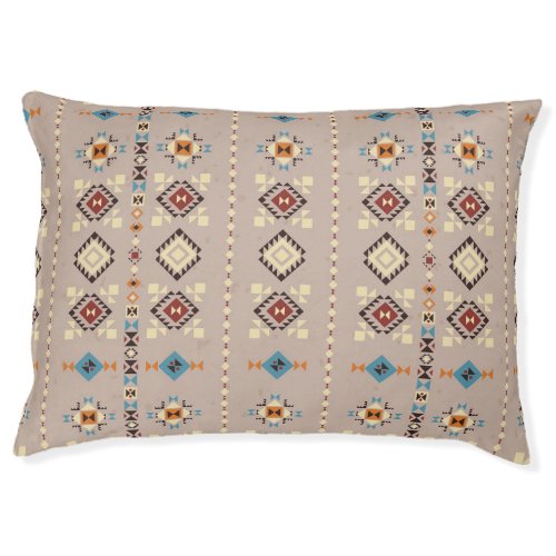 Ethnic seamless tribal pattern pet bed