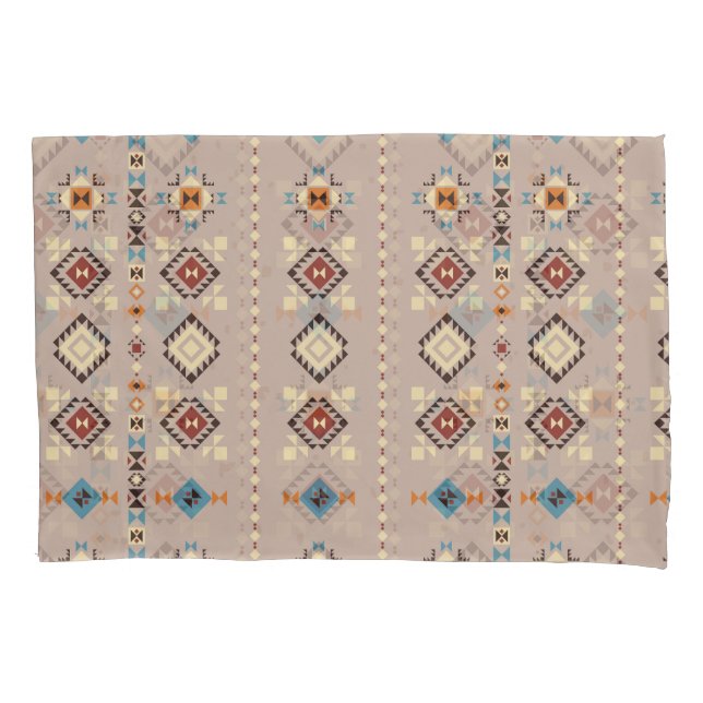 Ethnic: seamless tribal pattern pillow case (Front)