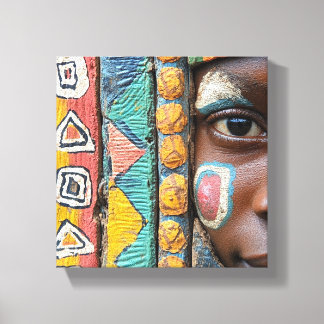 Ethnic Shabè Fabric Canvas Print