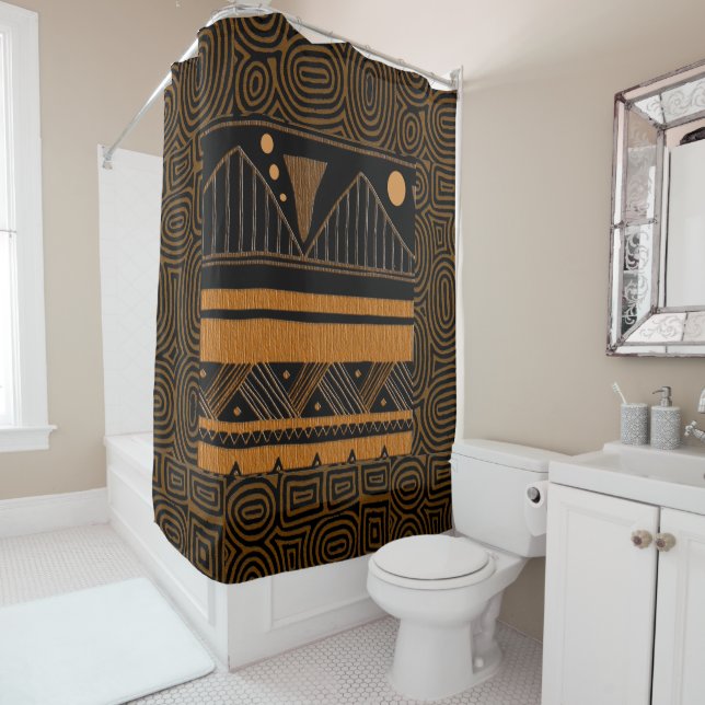 Ethnic Shower Curtain (In Situ)