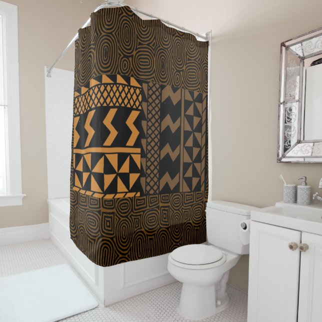 Ethnic Shower Curtain (In Situ)