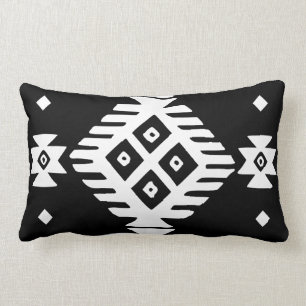 Ethnic Slavic native ornament boho bulgarian kilim Lumbar Pillow