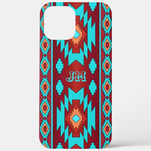 Ethnic southwestern geometric aztec pattern   iPhone 12 pro max case