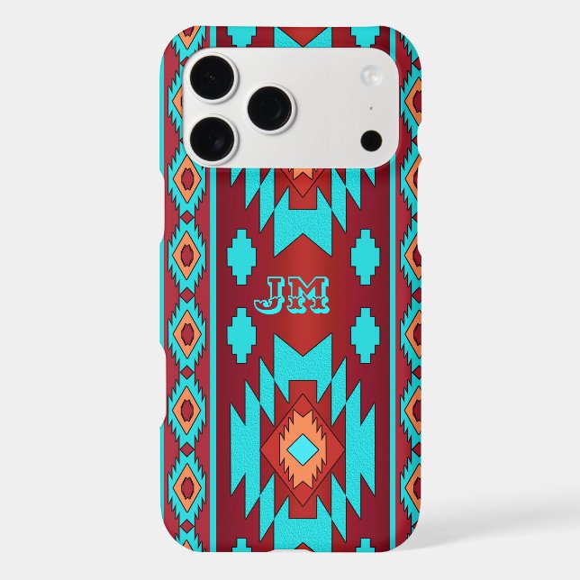 Ethnic southwestern geometric aztec pattern.  iphone case (Back)