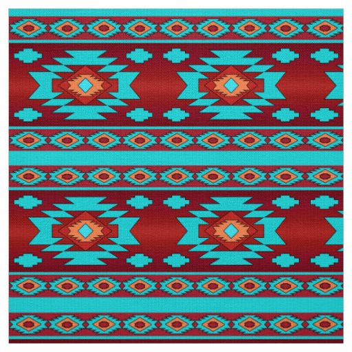 Southwestern Upholstery Fabric for Chairs 3 Yards Geometric Pattern Fabric  by The Yard for Kids Boys Girls Native American Design Decorative