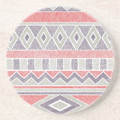 Ethnic Striped Tribal Handmade Vintage Coaster