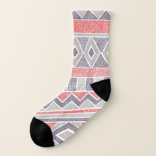 Ethnic Striped Tribal Handmade Vintage Socks