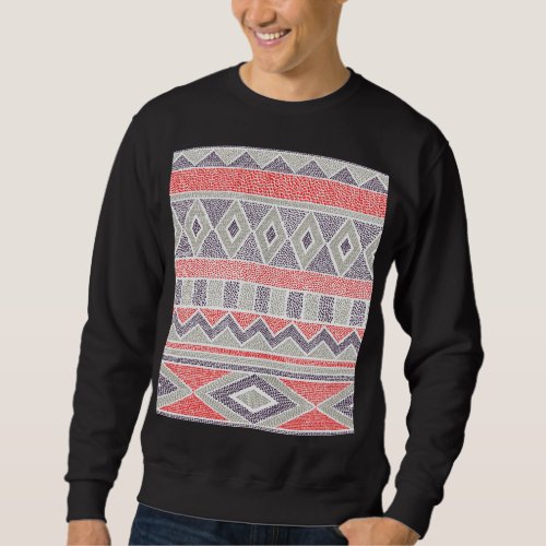 Ethnic Striped Tribal Handmade Vintage Sweatshirt