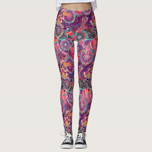 Ethnic Style Animal Pattern 2 Leggings