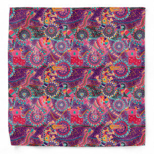 Ethnic Style Animal Pattern Bandana