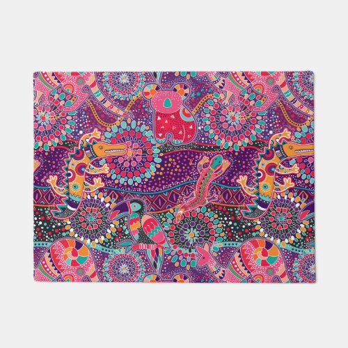 Ethnic Style Animal Pattern Doormat