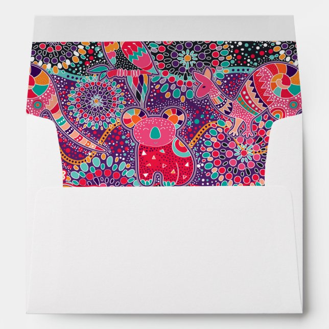 Ethnic Style Animal Pattern Envelope (Back (Bottom))
