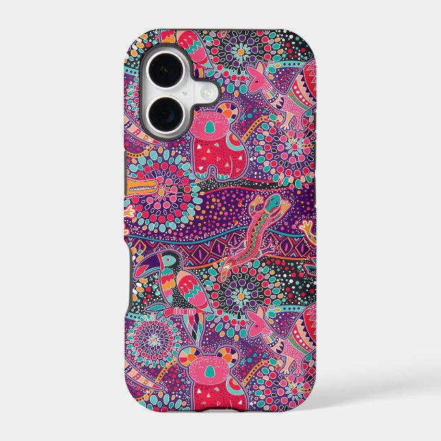 Ethnic Style Animal Pattern Iphone Case (Back)