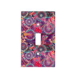 Ethnic Style Animal Pattern Light Switch Cover