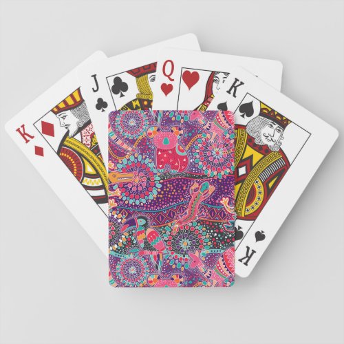 Ethnic Style Animal Pattern Poker Cards