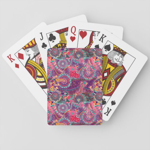 Ethnic Style Animal Pattern Poker Cards